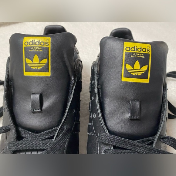 RARE NWOT Adidas Superstar x Pharrell Williams Sneakers in Black & Yellow - Picture 16 of 16